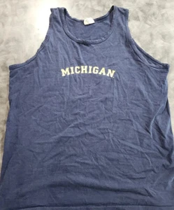Vintage University Of Michigan Tank Sleeveless Shirt XL The Cotton Exchange USA - Picture 1 of 8