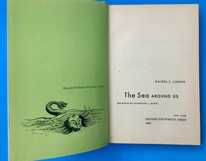 Book Hardcover Rachel Carson 'Sea Around Us' 1951 1st Oxford Edition (No DJ) - Imagen 1 de 13