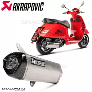 PIAGGIO VESPA GTS 125 250 300 GTV Scarico AKRAPOVIC S-VE3SO9-HRSS - Foto 1 di 7