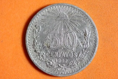 1907 Mexico 50 Centavos Silver Coin #M18534 - Image 1 of 2