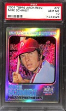 2001 Topps Archives Reserve #72 Mike Schmidt PSA 10 14334426