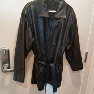 Chaqueta de cuero vintage London Fog para mujer años 90 talla pequeña negra - Imagen 1 de 4