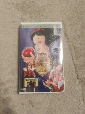 Snow White and the Seven Dwarfs Disney (VHS, 2001) Platinum Edition New Sealed  - Image 1 of 4