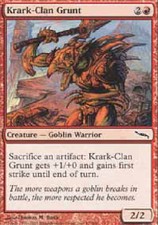 KRARK-CLAN GRUNT Mirrodin MTG Magic the Gathering Cards DJMagic