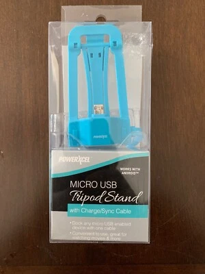 Powerxcel Micro USB Tripod Stand With Charge Sync Cable - Image 1 of 4