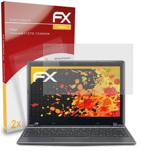 atFoliX 2x Screen Protector voor Google Chromebook Acer C7 mat&schokbestendig - Afbeelding 1 van 9