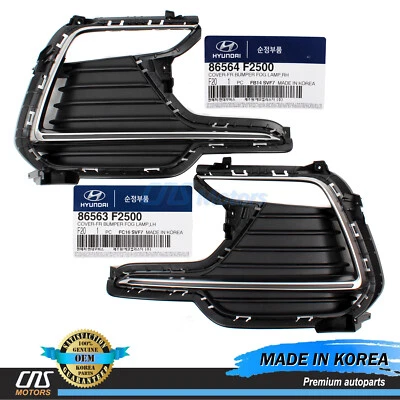 ⭐GENUINE⭐ Fog Light Cover Bezel LEFT RIGHT for 17-19 Hyundai Elantra 1.6L Turbo - Изображение 1 из 4