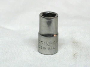 Craftsman USA 9/32" 6 Point 1/4" Drive Shallow Chrome Socket 43494 G Series - Picture 1 of 4
