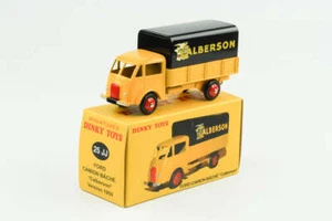 1:43 Ford Truck Tarpaulin Calberson Yellow Dinky Toys Atlas 25 JJ - Picture 1 of 2