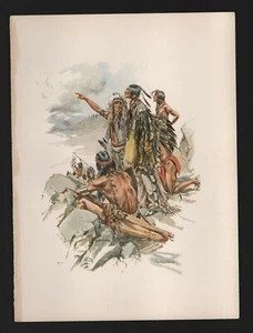 Harrison Fisher 1906 Ilustración La canción de Hiawatha - 17 - Imagen 1 de 1