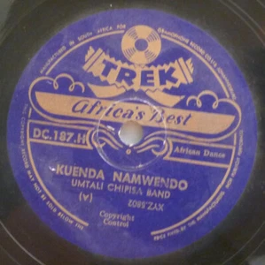 SIMBABWE 78 RPM SAX JIVE UMTALI CHIPISA BAND TREK 187 KUENDA NAMWENDO HÖREN - Bild 1 von 1