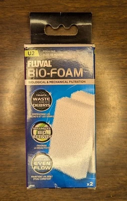 Almohadilla de espuma de filtración biológica y mecánica Fluval Bio-Foam (U2) paquete de 2 Foto 1 de 3