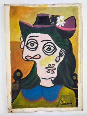 Pablo Picasso Certificado de Autenticidad Pintura Arte Dibujo Original Papel Vintage Firmado Estampado Foto 1 de 3