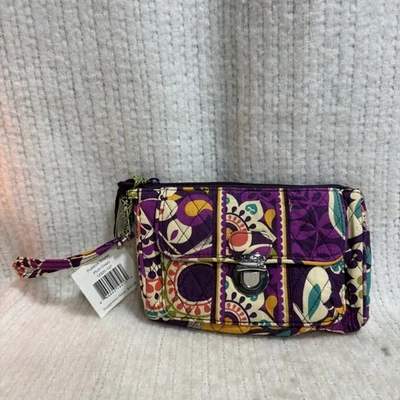Cartera sin asas Vera Bradley Push Lock muñeca ciruela loco Foto 1 de 4