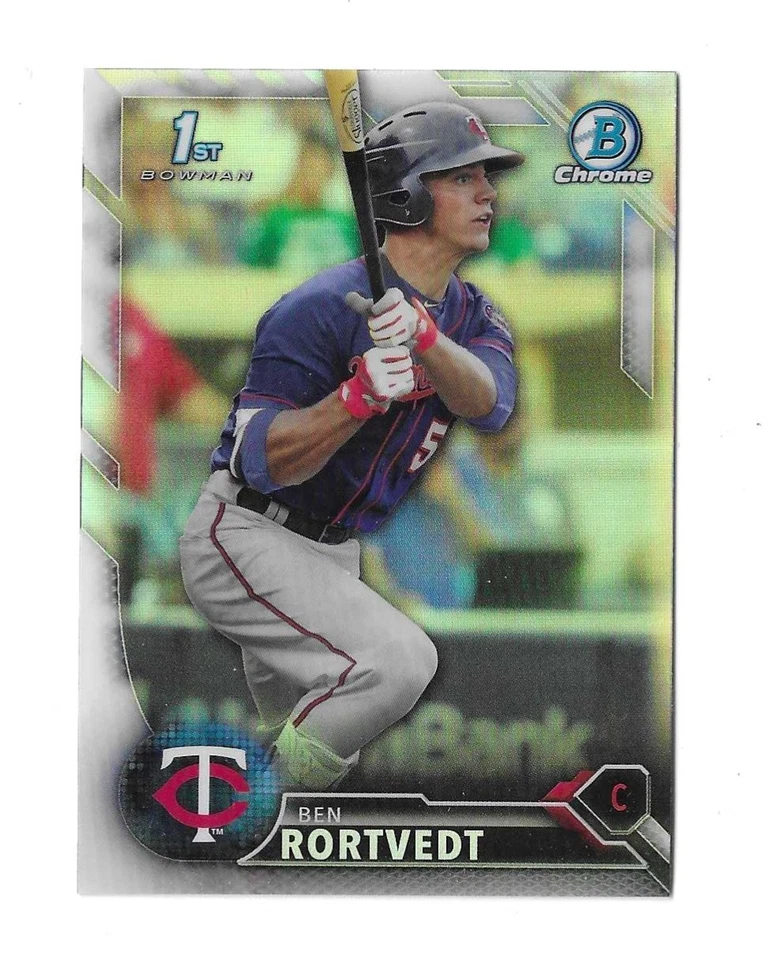 2016 Bowman Draft - Chrome Draft Picks Ben Rortvedt #BDC-101 Refractor (RC) - Image 1 of 1