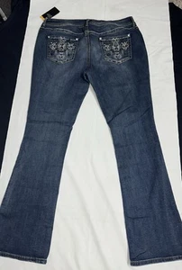 NEW Ana Jeans Size 18 Dark Wash Mid Rise Slim bootcut Leg Stretch NWT - Picture 1 of 3