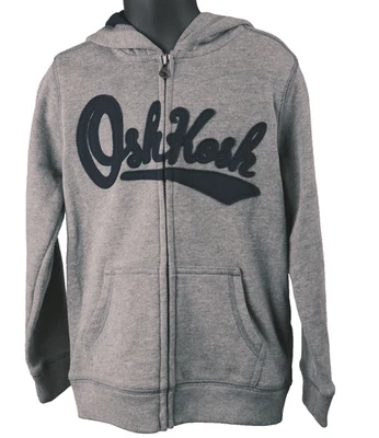 Osh Kosh B'Gosh Zip Up Hoodie Boys Size 6 Gray - Image 1 of 4