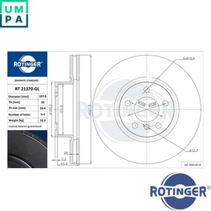 2x BRAKE DISC RT 21370-GL FOR BMW X4F26X3F25 N57D30A/B N55B30A N52B30BF/A 3.0L - Picture 1 of 9