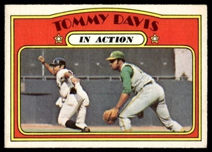 O-Pee-Chee 1972 en acción Tommy Davis #42 - Imagen 1 de 2