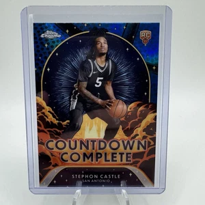 2024-25 Topps Chrome Basketball STEPHON CASTLE conto alla rovescia completo RC BLU #CC-2 - Foto 1 di 2