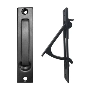 Pull Bordo Porta Tascabile 2 Pack Nero Maniglia Dita Nascosta Ferramenta per Scorrevole - Foto 1 di 6