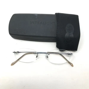 Ultralight Glasses Frames Silver Rimless Metal Eyeglasses Spectacles Frame Only - Picture 1 of 12