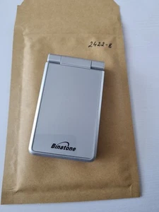 Binatone BB500 0765 Silver (Unlocked) Flip Fold Mobile Phone - Picture 1 of 4