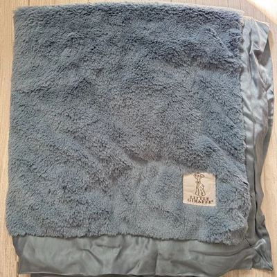 New LITTLE GIRAFFE Luxe Blue Baby Blanket Size 29"×35" - Image 1 of 3