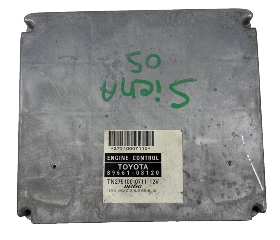 Módulo de control informático Toyota Sienna 2004 2005 2006 motor 3,3 L ECM 89661-08120 Foto 1 de 3