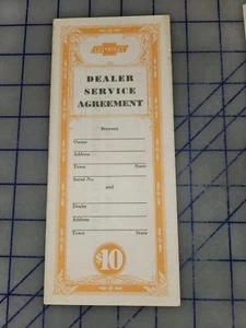 1929 1930s Chevrolet Dealers Service Agreement Brochure Original - Picture 1 of 3
