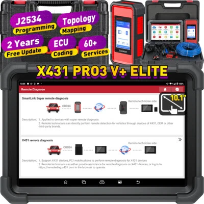 2025 LAUNCH X431 PRO3 V+ ELITE OBD2 Diagnostic Tool J2534 Programming Coding ECU - Image 1 of 4