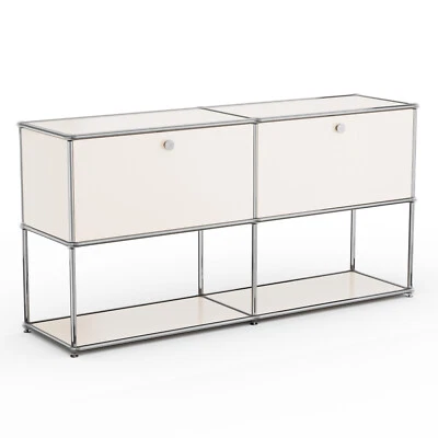 Classic Furniture Modern Storage Cabinet Shelf Free-Standing Accent Cabinet - Image 1 of 4