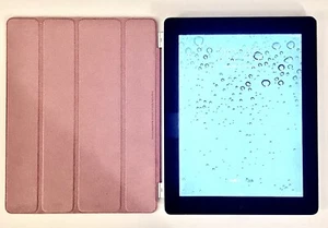 Apple iPad 2 A1395 32GB Black Excellent Condition Bundle Pink Apple Smart Cover - Picture 1 of 5