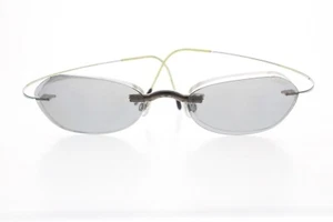 SILHOUETTE 6470 Green Titanium Rimless Frames with Polarized Sunglasses Austria - Picture 1 of 11