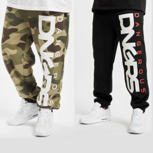 DNGRS Dangerous Classic Pantalon de Survêtement Homme Cordon Logo-Print Jogging - Picture 1 of 26