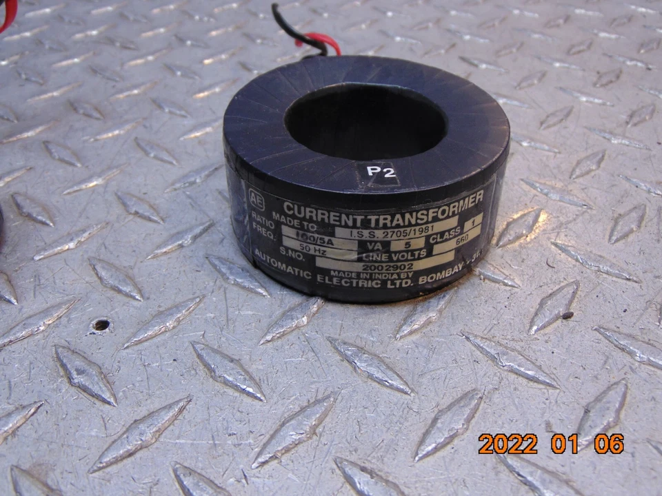 AE AUTOMÁTICO ELÉCTRICO ISS 2705/1981 5VA TRANSFORMADOR DE CORRIENTE 100:5A Foto 1 de 1