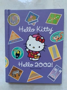 2002 Sanrio Hello Kitty Travel Desk Spiral Bound Calendar Month Week - Picture 1 of 3
