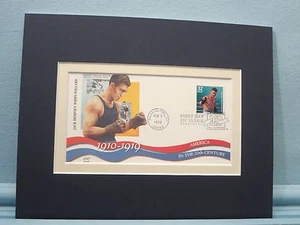 Heavyweight Champion Jack Dempsey and the First Day Cover of his own stamp - Picture 1 of 1