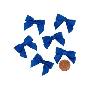 Royal Blue Satin Bows - Pre-Tied - 1 3/8in. - 50 Pieces/Pkg. (pm601370) - Picture 1 of 1
