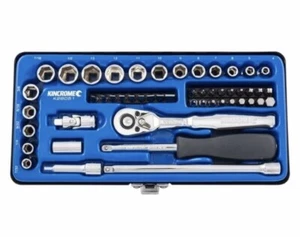 NEW Kincrome 1/4" Drive Metric And Imperial Chrome Steel Socket Set - 50 Piece - Picture 1 of 3