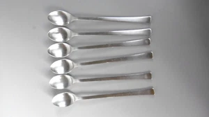 6 Cucchiai A Metallo Argentato Sambonet Italy - Foto 1 di 3