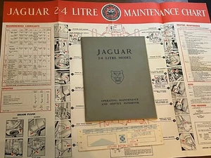 Jaguar MK1 Owners Manual 2.4 Litre Model Operating Service Handbook Mark I 2.4L - Picture 1 of 17