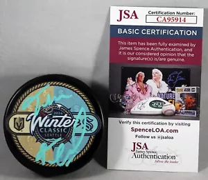 JOHN FORSLUND SIGNED 2024 SEATTLE KRAKEN WINTER CLASSIC PUCK AUTOGRAPHED JSA COA - Picture 1 of 2