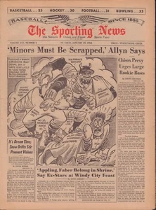 The Sporting News Magazine January 25 1964 Mickey Mantle 091117jhsn3 - Imagen 1 de 1
