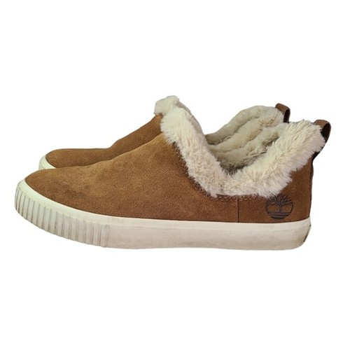 Scarpe da ginnastica piatte Timberland pelle scamosciata foderate in pelliccia sintetica taglia 6 5