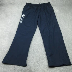Canterbury Tracksuit Bottoms Womens 18 UK Navy Wide Zip Leg Stadium Pants 5506 - Picture 1 of 15