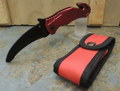 Albainox Rettungsmesser Automesser Wellenschliff Gurtschneider Glasbrecher Etui