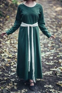 Mittelalter Wikinger LARP Baumwollgürtel ca. 3,2 Meter grün natur schwarz rot - Bild 1 von 12