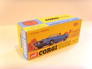 CORGI TOYS No. 343 - PONTIAC FIREBIRD. Superb, custom display/ reproduction box. - Picture 1 of 3