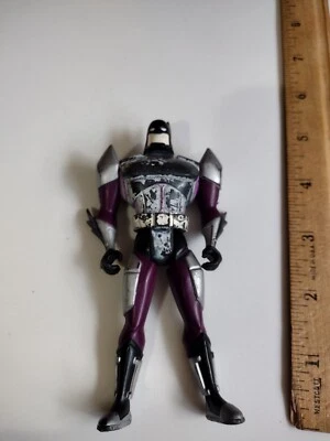 Vintage Kenner Batman Purple Silver Rare Defender Armor DC 5" Figure 1998  - image 1 of 3